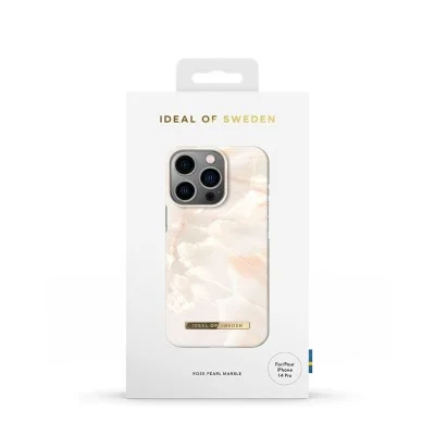 Ideal of Sweden Case for iPhone 14 Pro Max Fashion - Rose Pearlmarble
